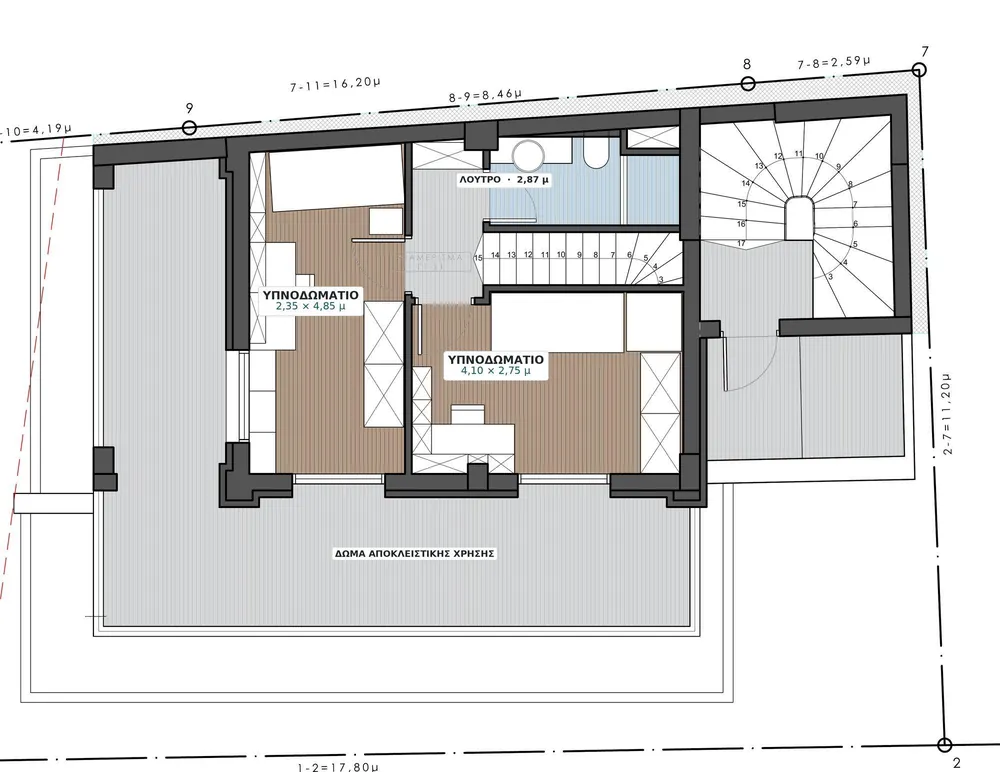 Attic floor plan